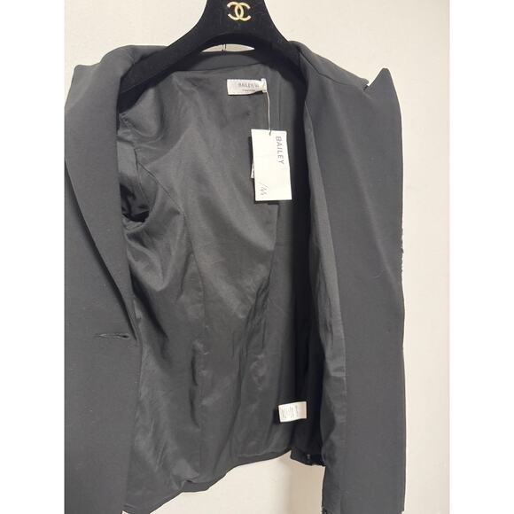 Bailey 44 Blazer Womens 2 Black Brooke Sequin Single Button Evening 410-5435 - Picture 9 of 13